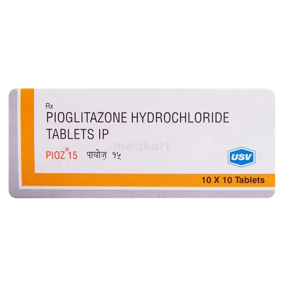 pioz 15mg tablet 10's